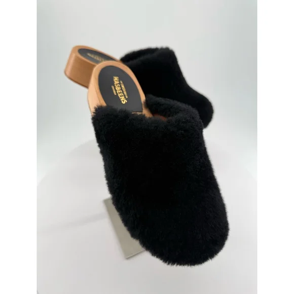Swedish Hasbeens Fluff Genuine Shearling Clog Size 7US/37EU New without Box - Picture 5 of 14
